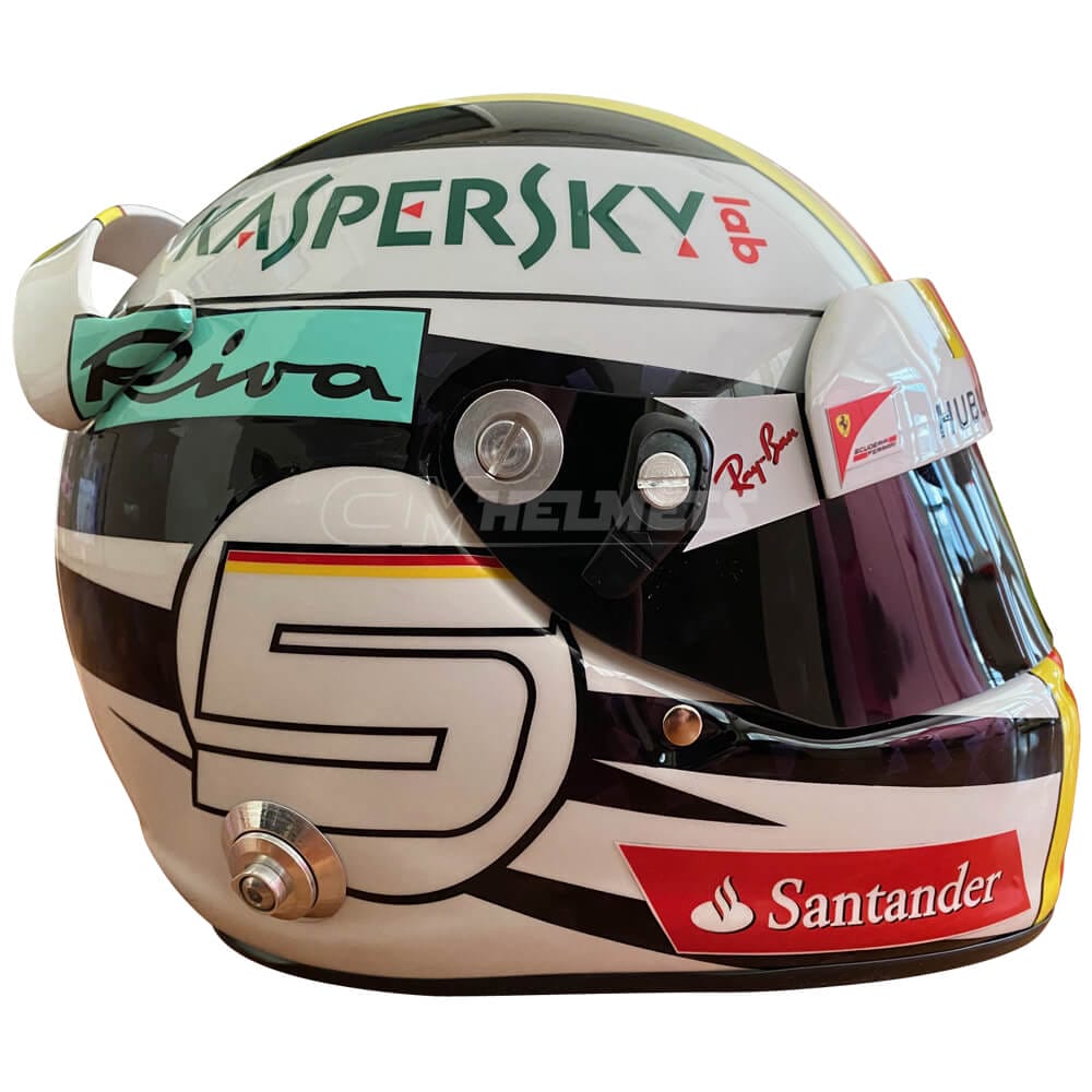 SEBASTIAN VETTEL 2017 UNITED STATES GP F1 REPLICA HELMET FULL SIZE - Image 1
