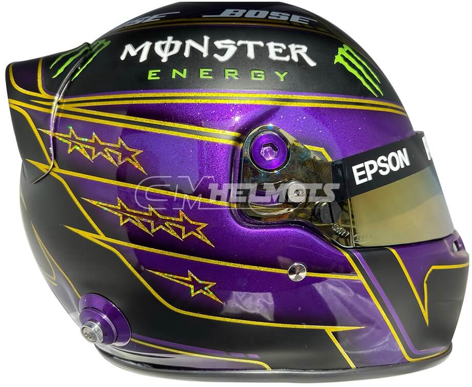Lewis Hamilton 2020 Abu Dhabi GP Helmet - Image 1