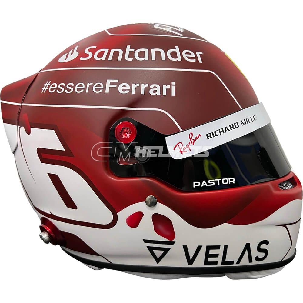 CHARLES LECLERC 2022 UNITED STATES GP F1 REPLICA HELMET FULL SIZE - Image 1