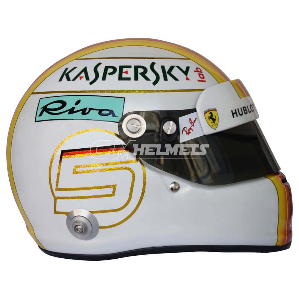 Sebastian-Vettel- 2018-Bahrein-GP- F1-Replica-helmet Full-Size-be7